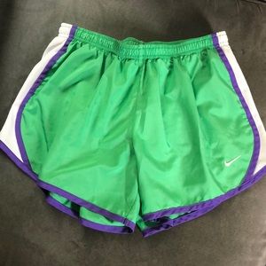 Green and Purple Nike Shorts